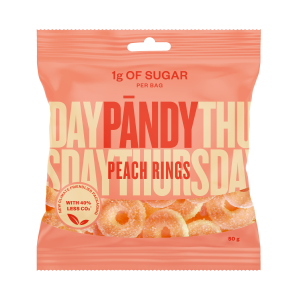Pändy Peach Rings makeispussi