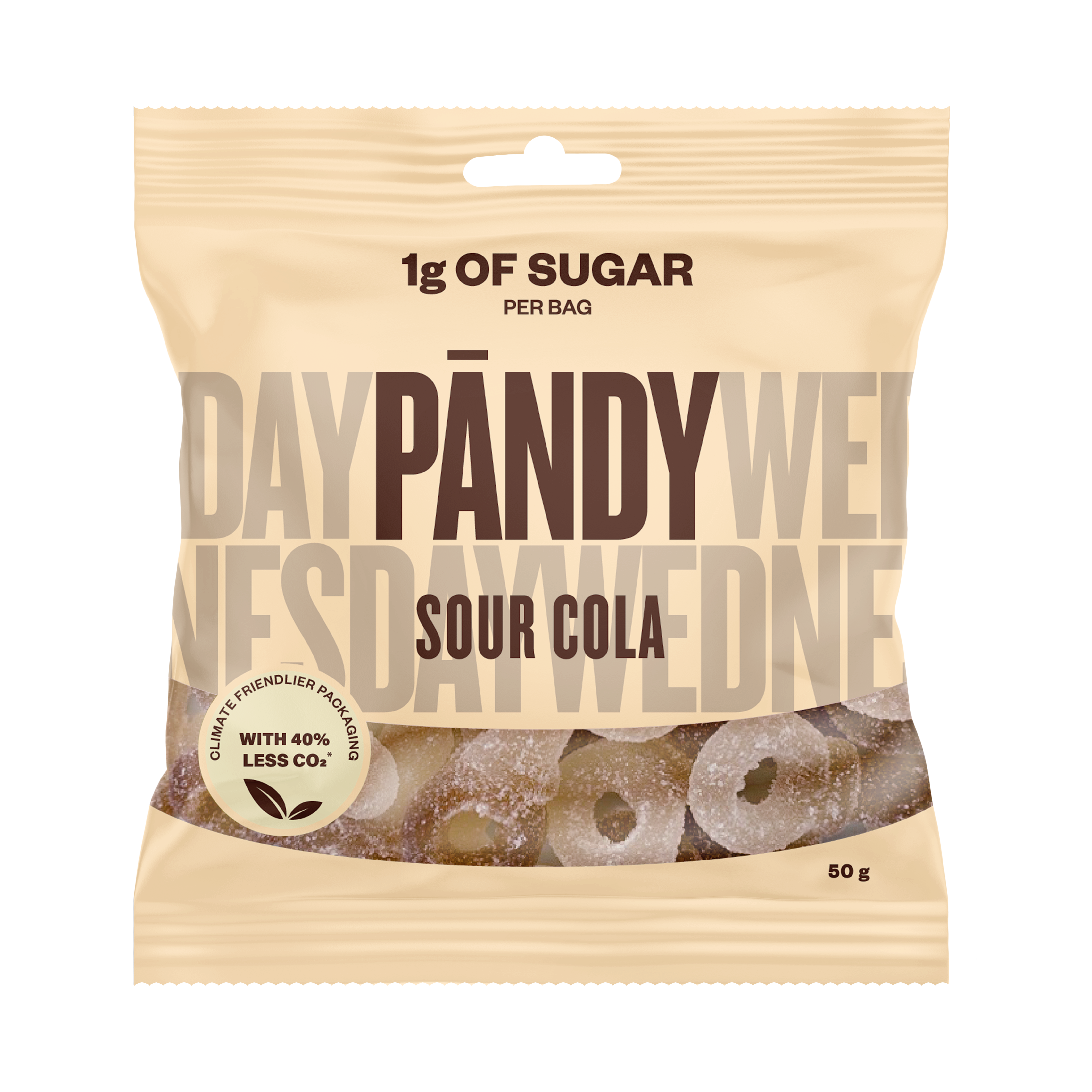 Pändy Sour Cola makeispussi 50