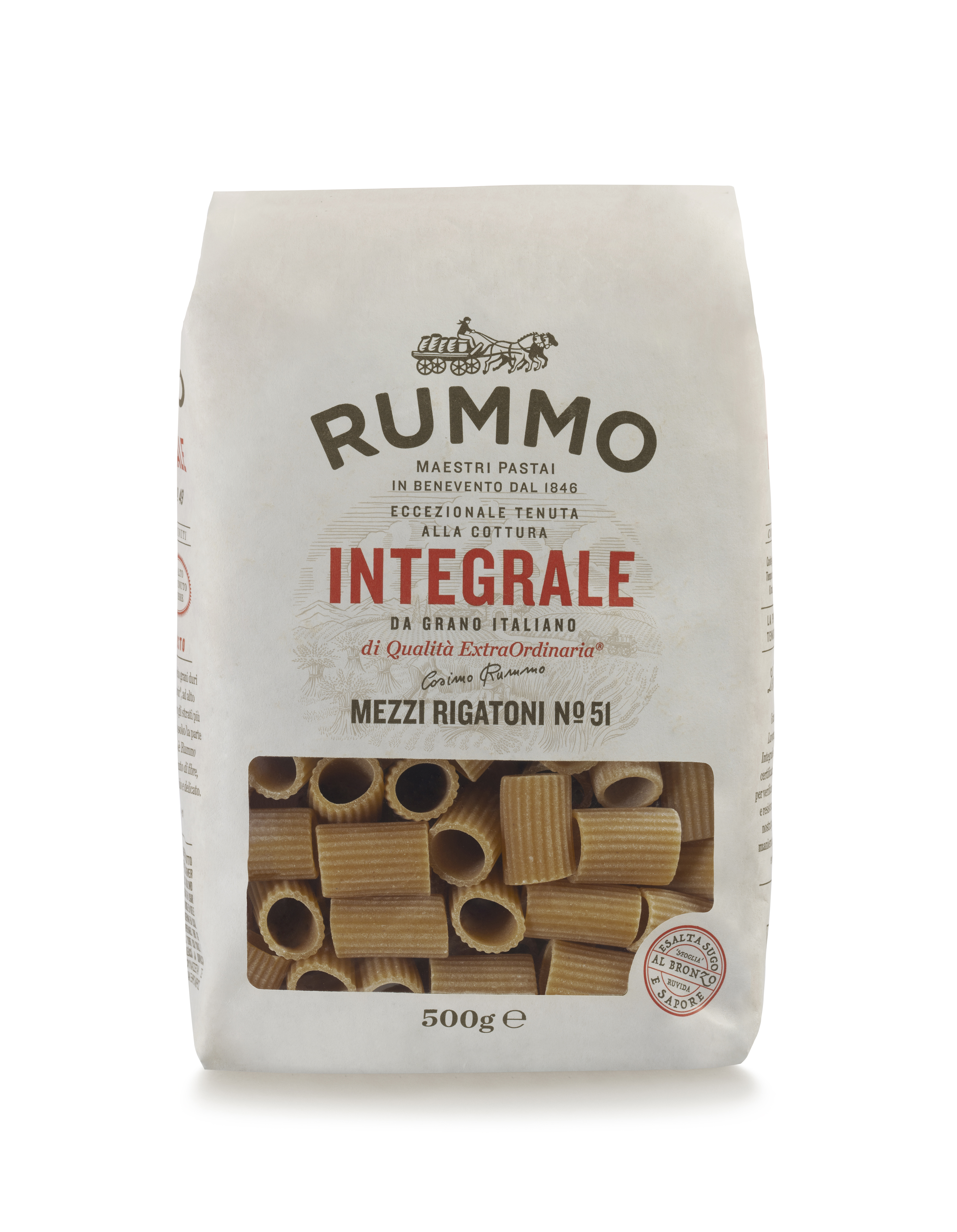 Rummo täysjyvä Mezzi Rigatoni