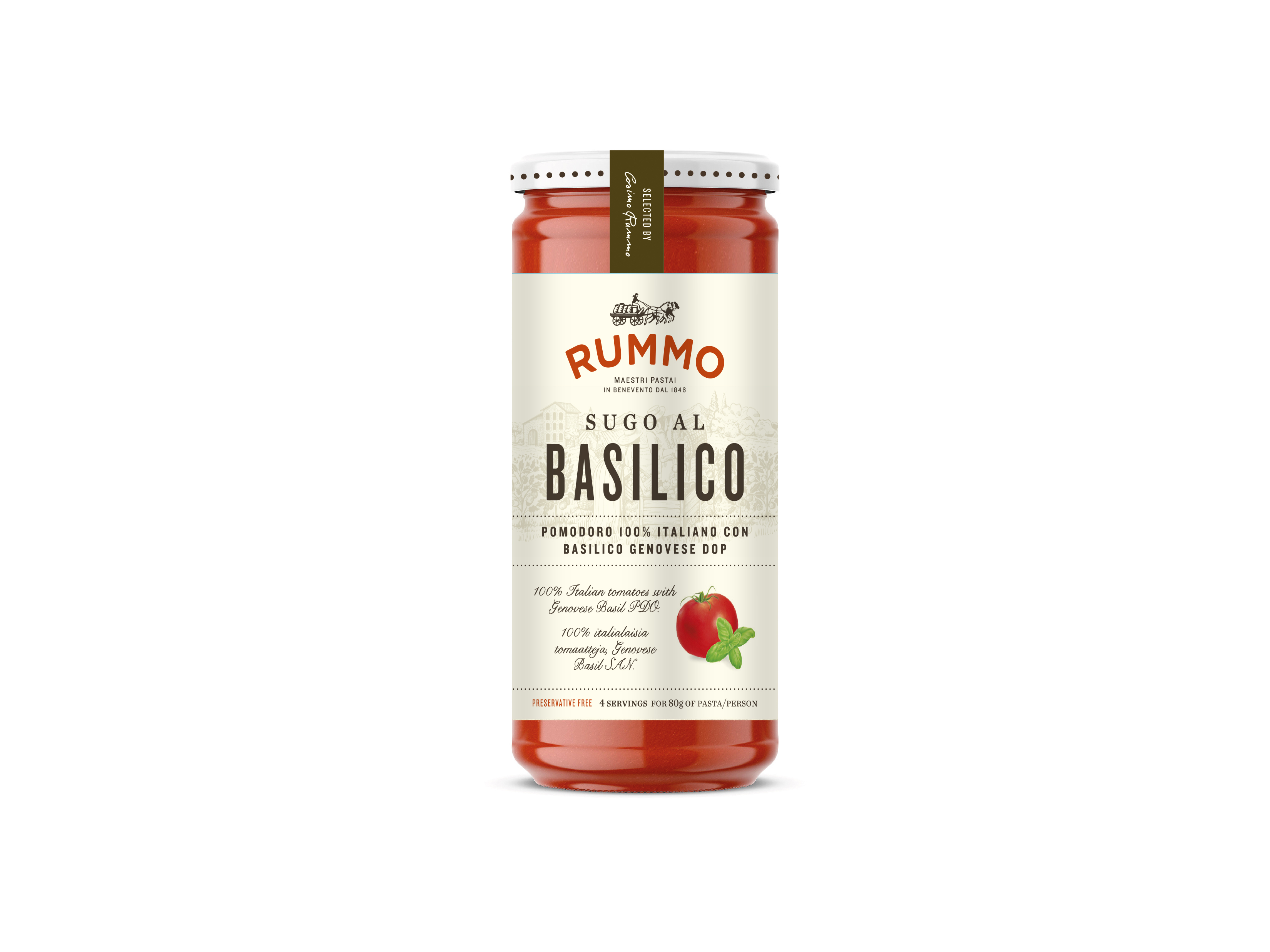 Rummo Basilico pastakastike
