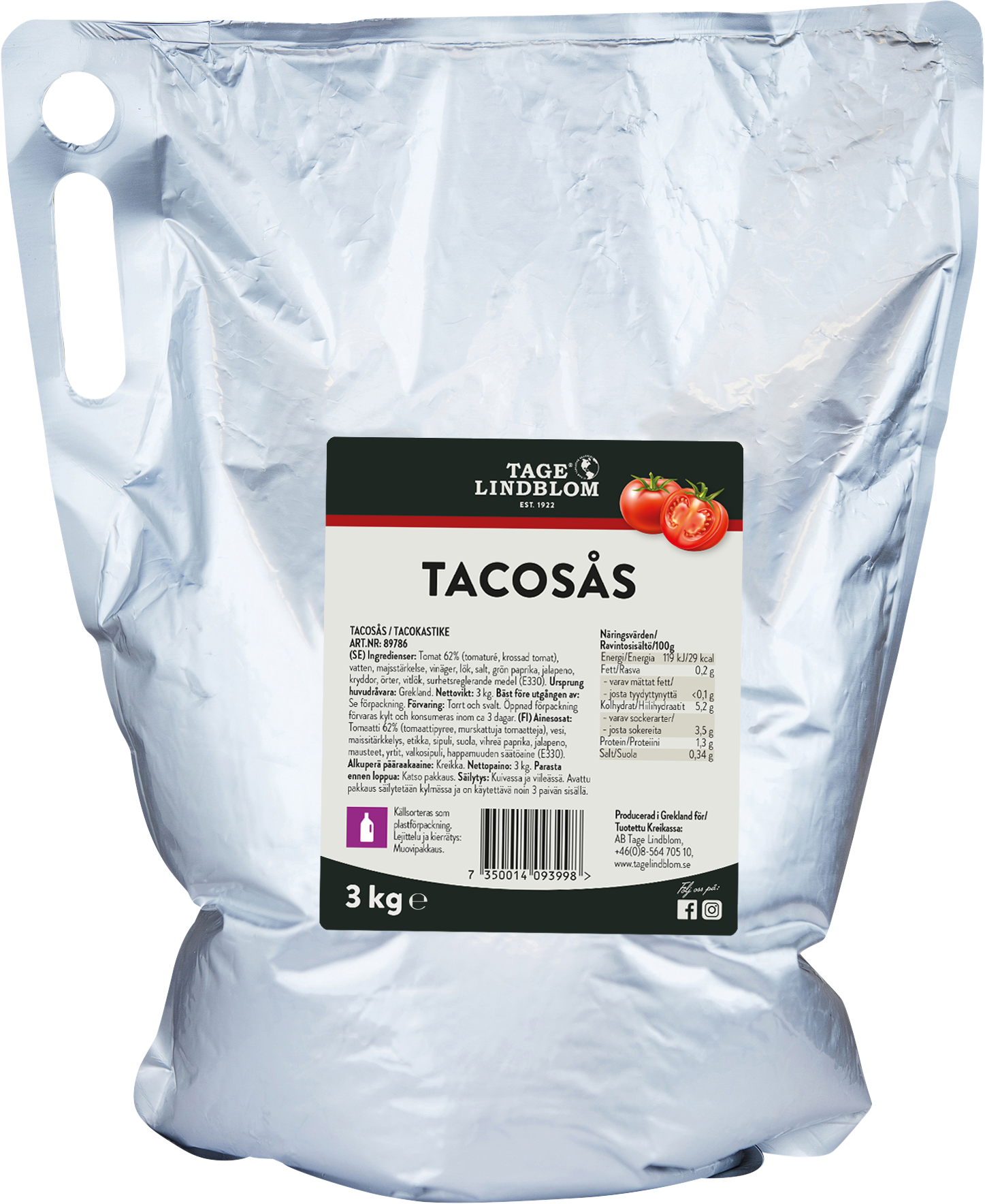 Tage Lindblom Tacokastike 3kg